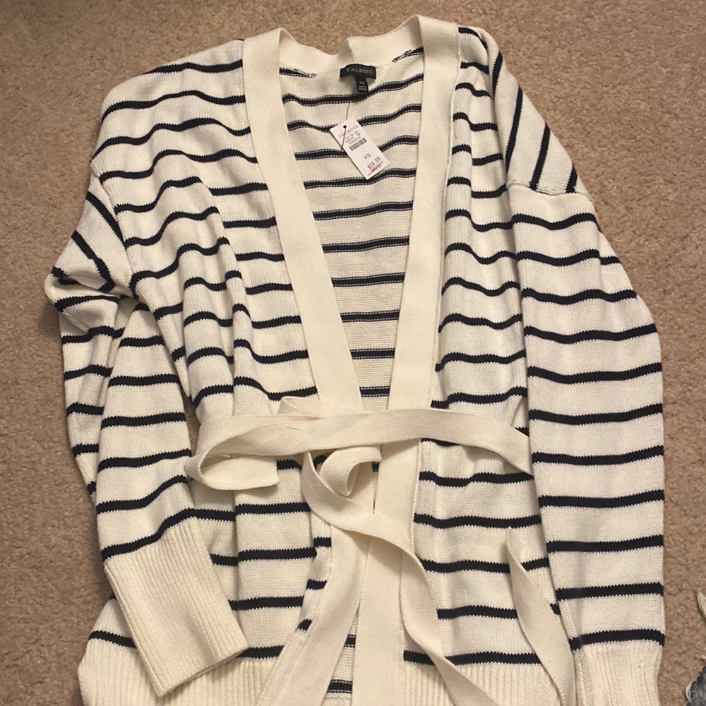 Brand new belted sweater